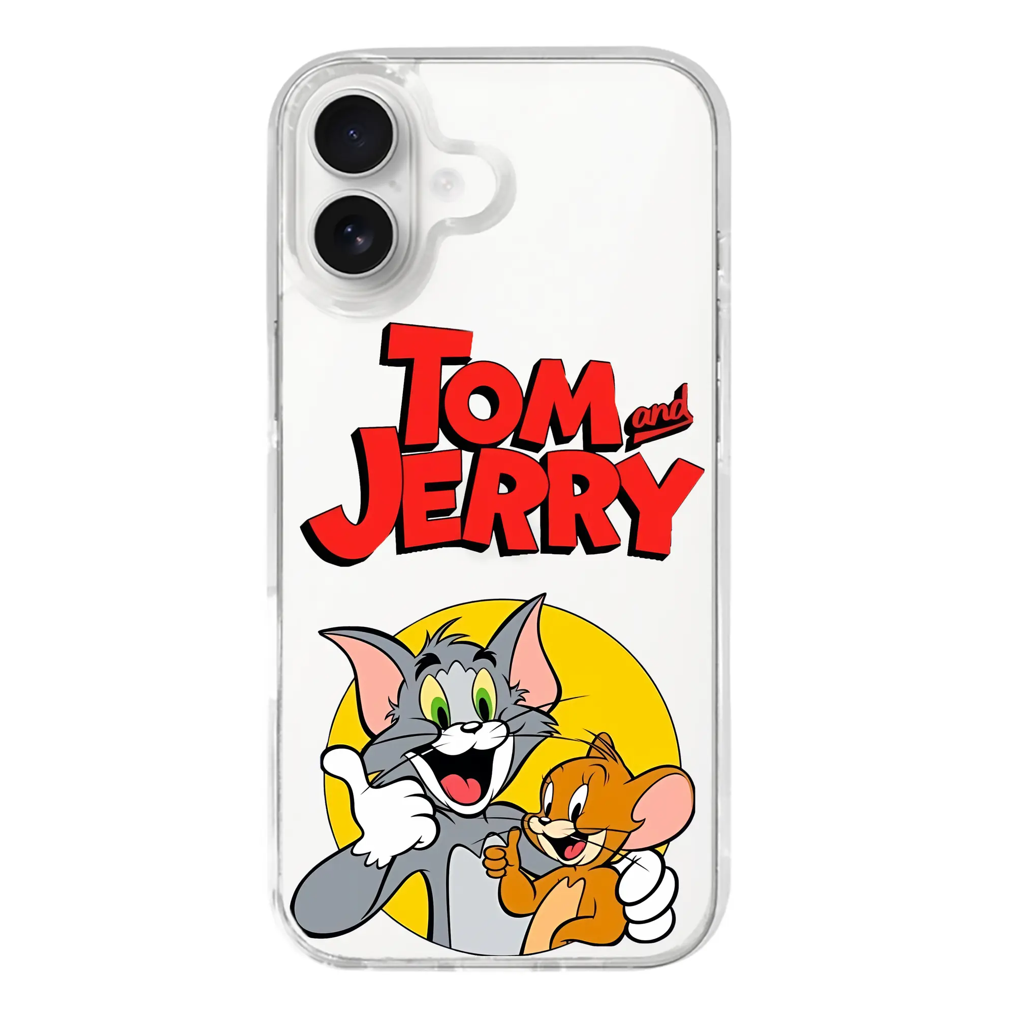 トムとジェリー グッズ トム - iPhone 17シリーズ 透明スマホケース – 薄型・耐衝撃・精密フィット保護カバー